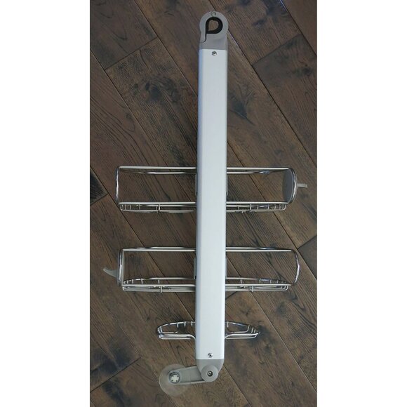 NEW simplehuman Shower Caddy Stainless Steel Anodized Aluminum Adjustable - Picture 6 of 15